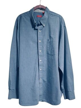 Izod Light blue Button Down Men's Shirt XL
